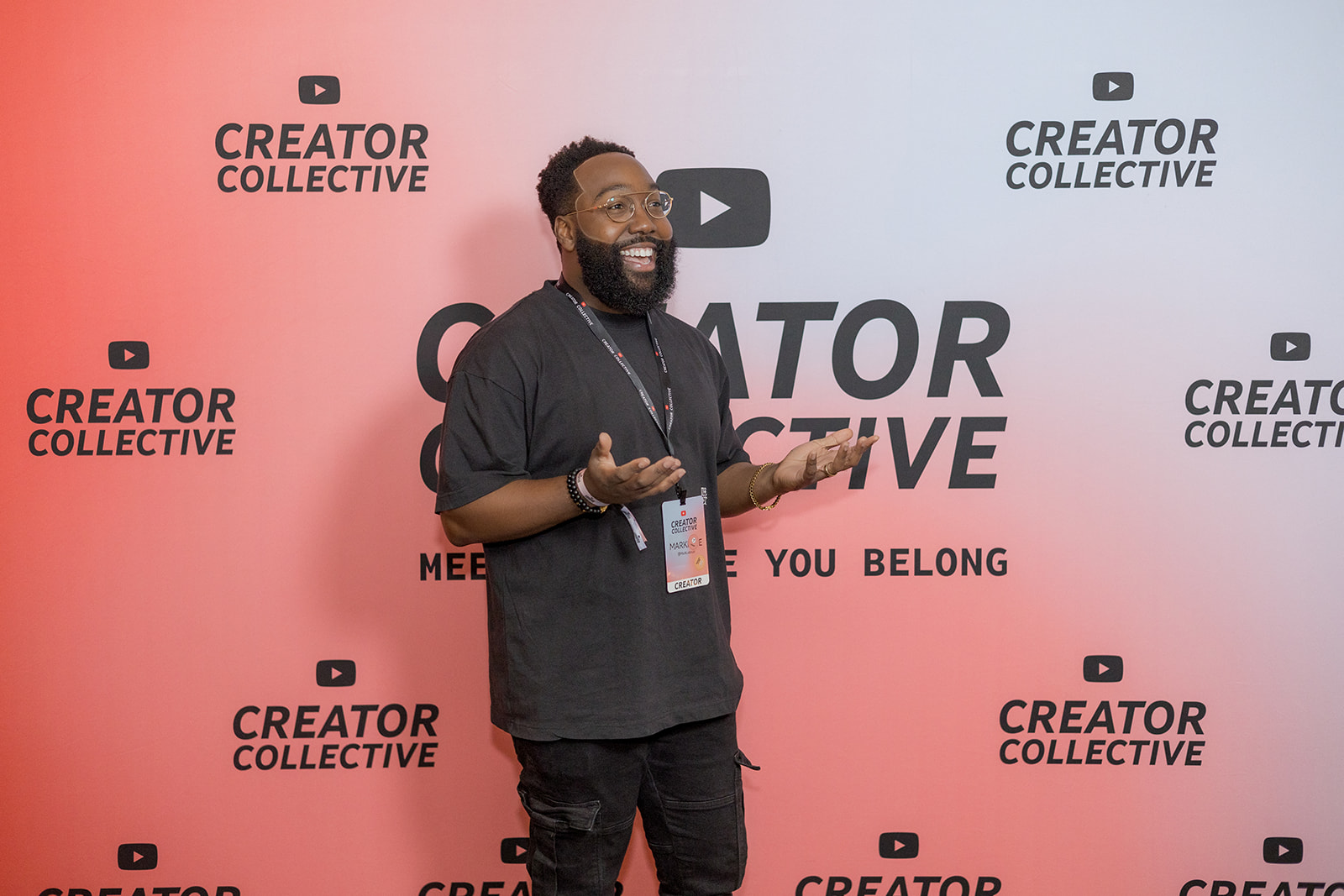 On the mic · Creator Collective keynote